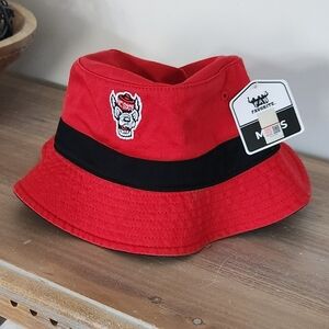 NC State Wolfpack Bucket Hat - Red/Black Tuffy Wolf - NWT One Size Fits All